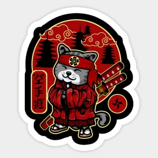 Samurai Cat Sticker